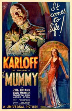 Plakat des Films "The Mummy" ("Die Mumie") mit Boris Karloff in der Hauptrolle. (Universal Pictures / Los Angeles Public Library)