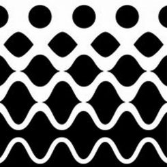 Künstlerische Darstellung der ständigen Umwandlungen zwischen teilchen- und wellenähnlichem Verhalten von Licht, inspiriert durch die Arbeit des Künstlers Maurits Cornelis Escher. (Image by Nicolas Brunner, Jamie Simmonds)
