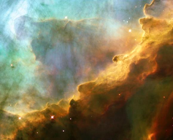 Detailaufnahme der oben gekennzeichneten Region. (European Space Agency, NASA, and J. Hester (Arizona State University))