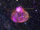 Die Superblase DEM L50, aufgenommen vom Weltraumteleskop Chandra. (X-ray: NASA / CXC / Univ of Michigan / A.E.Jaskot, Optical: NOAO / CTIO / MCELS)