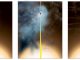 Diese Illustrationen zeigen, wie das fast nackte supermassive Schwarze Loch entstand. (Bill Saxton, NRAO / AUI / NSF)