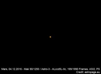 Mars vom 04.12.2016. (astropage.eu)