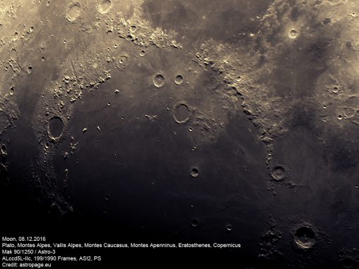 Mond vom 8.12.2016. (astropage.eu)