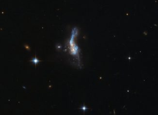 Das verschmelzende Galaxienpaar IRAS 14348-1447, aufgenommen vom Weltraumteleskop Hubble. (ESA / Hubble & NASA)