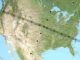 Die Bahn der Totalitätszone am 21. August 2017 führt quer über die Vereinigten Staaten. (Credits: NASA / Scientific Visualization Studio)