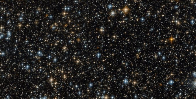 Ein Sternfeld im Sternbild Tukan, aufgenommen vom Weltraumteleskop Hubble. (ESA / Hubble & NASA) Ein Sternfeld im Sternbild Tukan, aufgenommen vom Weltraumteleskop Hubble. (ESA / Hubble & NASA)