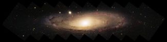 Die Andromeda-Galaxie ist eine Spiralgalaxie wie unsere Milchstraßen-Galaxie. (Credit: NOAO and the Local Group Survey Team and T.A. Rector; University of Alaska Anchorage)