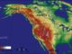 Topografie der Vereinigten Staaten von Amerika. (Credit: University of Hawaii / CC BY-SA 3.0 / Wikipedia User: Captain Blood)