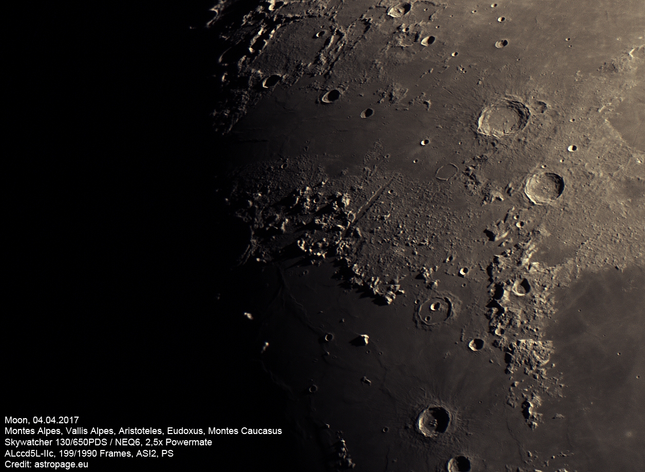 Mond vom 4. April 2017. (Credit: astropage.eu)
