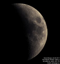 Mond vom 2. April 2017. (astropage.eu)