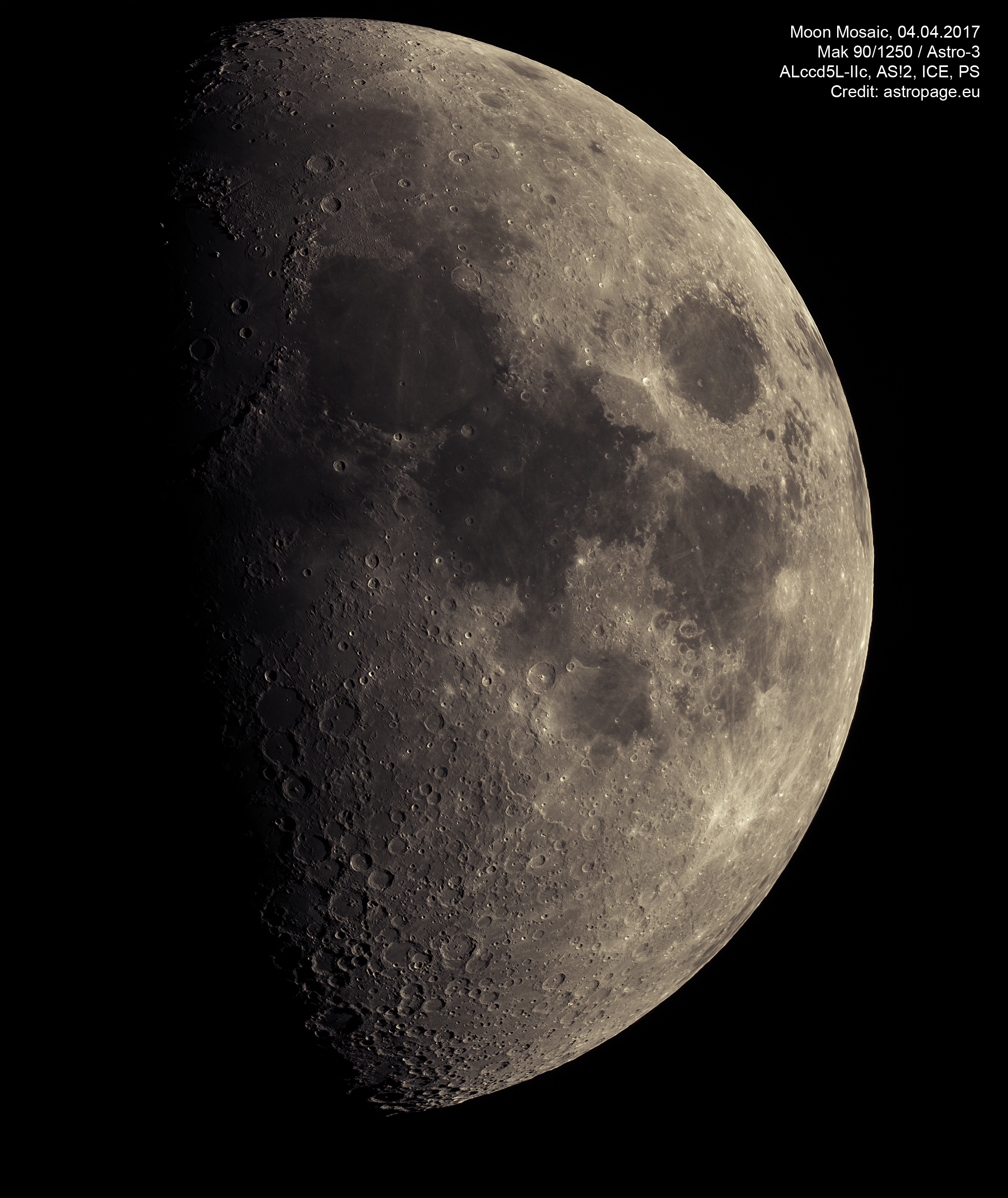 Mond vom 4. April 2017. (Credit: astropage.eu)