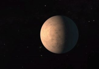 Künstlerischer Blick auf den Planeten TRAPPIST-1h. (Credit: NASA)