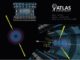 Schematische Darstellung einer Licht-an-Licht-Streuung im Detektor des ATLAS-Experiments. (Credits: ATLAS / CERN)