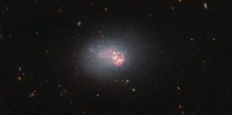 ESO 553-46, aufgenommen vom Weltraumteleskop Hubble. (Credits: ESA / Hubble & NASA)