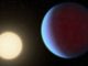Künstlerische Darstellung des Exoplaneten 55 Cancri e (rechts) mit seinem Zentralstern. (Credits: NASA / JPL-Caltech)