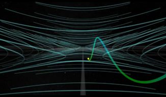 Simulation der Bewegung eines Elektrons in der Region, wo die magnetische Rekonnexion stattfindet. (Credits: NASA’s Goddard Space Flight Center / Tom Bridgman)