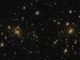 Der Subcluster A1758N des Galaxienhaufens Abell 1758, aufgenommen vom Weltraumteleskop Hubble. (Credits: ESA / Hubble, NASA)