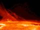 Ein Ultraviolettbild der Chromosphäre, aufgenommen von der Raumsonde Hinode. (Credits: JAXA / NASA)