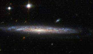 Hubble-Aufnahme der Spiralgalaxie NGC 5714. (Credits: ESA / Hubble & NASA)