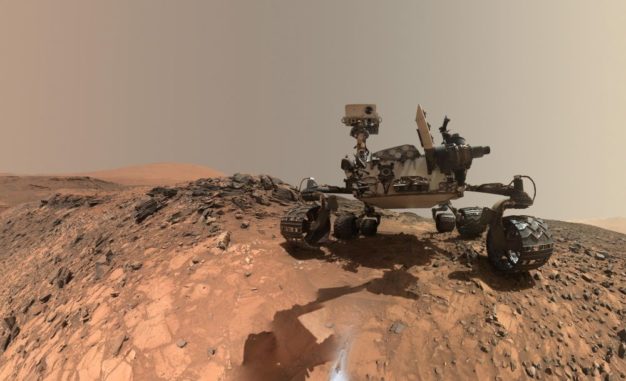 Selbstportrait des Mars-Rovers Curiosity. (Credits: NASA / JPL-Caltech / MSSS)
