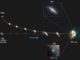 Diese Grafik zeigt die Entstehung der kompakten Galaxie M32 aus der Verschmelzung ihrer Vorgängergalaxie M32p mit der Andromeda-Galaxie. (Credits: Richard D’Souza. Image of M31 courtesy of Wei-Hao Wang. Image of stellar halo of M31 courtesy of AAS / IOP)