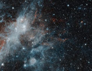 Spitzer-Aufnahme des Supernova-Überrests HBH 3. (Credits: NASA / JPL-Caltech / IPAC)