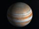 Künstlerische Darstellung Jupiters anhand Daten der Raumsonde Juno. (Credits: NASA / JPL / SwRI)