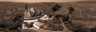 360-Grad-Panorama, aufgenommen vom Marsrover Curiosity am Vera Rubin Ridge. (Credits: NASA / JPL-Caltech / MSSS)