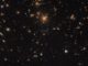 Hubble-Aufnahme des Galaxienhaufens SDSS J1050+0017. (Credits: ESA / Hubble & NASA; Acknowledgement: Judy Schmidt)