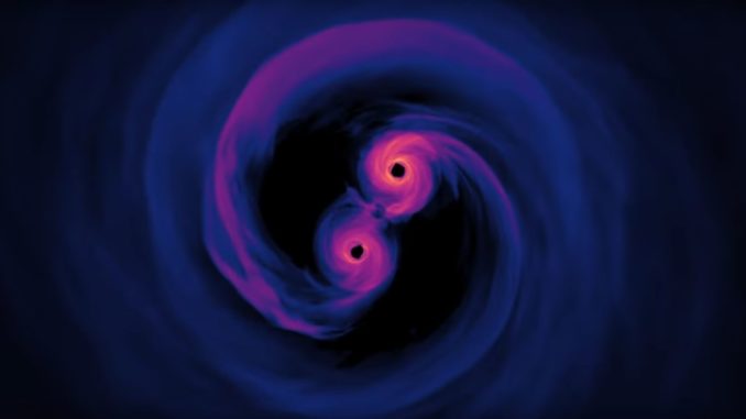Neue Simulation Wirft Licht Auf Spiralende Supermassive Schwarze Locher Astropage Eu