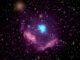 Der Supernova-Überrest Kes 75, basierend auf Röntgendaten von Chandra und optischen Daten. (Credits: X-ray: NASA / CXC / NCSU / S. Reynolds; Optical: PanSTARRS)
