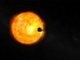 Künstlerische Darstellung der Parker Solar Probe auf ihrem Weg zur Sonne. (Credits: NASA / JHUAPL)