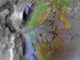 Das Deltasystem im Jezero-Krater ist das geplante Landegebiet der Mission Mars 2020, hier dargestellt anhand spektrometrischer Daten des Mars Reconnaissance Orbiter (MRO). (Credits: NASA / JPL / JHUAPL / MSSS / Brown University)