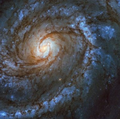 Hubble-Aufnahme der Spiralgalaxie Messier 100. (Credits: NASA, ESA) Hubble-Aufnahme der Spiralgalaxie Messier 100. (Credits: NASA, ESA)
