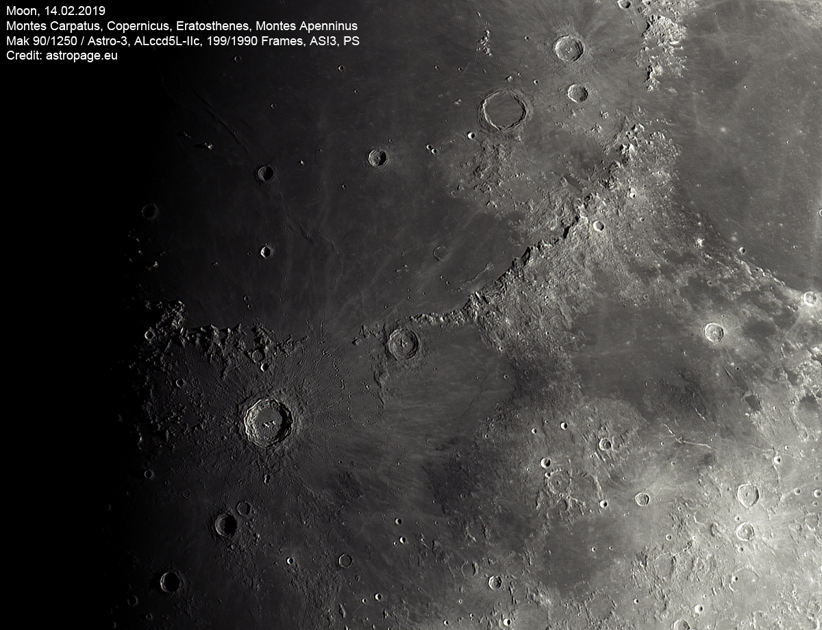 Mond-Details, 14.02.2019. (Credits: astropage.eu)