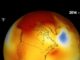 Screenshot aus dem unten eingebundenen Video, das den Verlauf der globalen Durchschnittstemperaturen seit den 1880er Jahren zeigt. (Credits: NASA's Scientific Visualization Studio / Kathryn Mersmann)