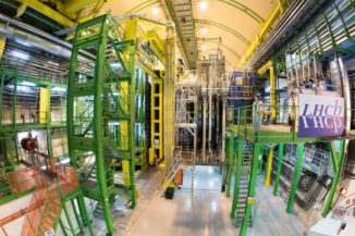 Das LHCb-Experiment am Large Hadron Collider. (Credit: Image: Maximilien Brice / CERN)