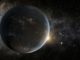 Künstlerische Darstellung eines Planeten in der habitablen Zone eines K-Sterns. (Credits: NASA Ames / JPL-Caltech / Tim Pyle)