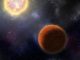 Künstlerische Darstellung von HD 21749c, dem ersten erdgroßen Planeten, der von TESS gefunden wurde, und seinem Schwesterplaneten HD 21749b, einem warmen Subneptun. (Credit: Illustration by Robin Dienel, courtesy of the Carnegie Institution for Science)