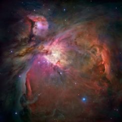 Der untersuchte Stern Orion Source I befindet sich im Orionnebel, hier aufgenommen vom Weltraumteleskop Hubble. (Credits: NASA, ESA, M. Robberto (Space Telescope Science Institute / ESA) and the Hubble Space Telescope Orion Treasury Project Team)