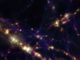 Illustris-TNG-Simulation von Sternen im heutigen Universum. (Credits: The TNG Collaboration)