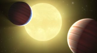Künstlerische Darstellung des Systems Kepler-9 und zweier Planeten. (Credits: NASA, Jet Propulsion Laboratory / California Institute of Technology, Ames Research Center)