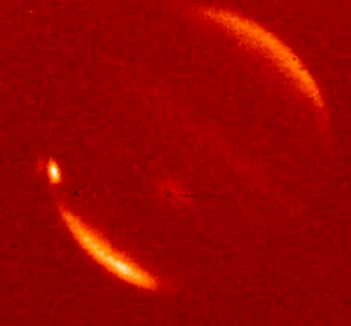 Der Einschlag des Fragments C auf der Nachtseite Jupiters, aufgenommen von der Infrared Telescope Facility der NASA auf Hawaii. (Credits: NASA / JPL)