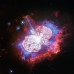 Das neue Bild von Eta Carinae, aufgenommen vom Weltraumteleskop Hubble. (Credits: NASA, ESA, N. Smith (University of Arizona) and J. Morse (BoldlyGo Institute))