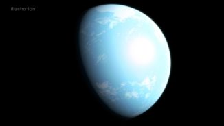 Diese Illustration zeigt eine Interpretation des Exoplaneten GJ 357d (Credits: NASA's Goddard Space Flight Center / Chris Smith)