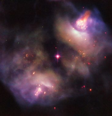 Hubble-Aufnahme des planetarischen Nebels NGC 2371/2. (Credits: ESA / Hubble & NASA, R. Wade et al.)