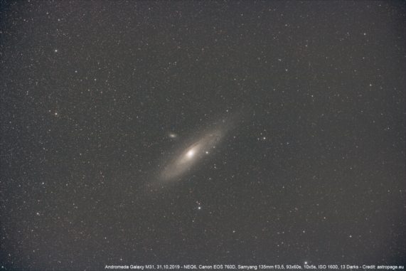 Die Andromeda-Galaxie M31. (Credits: astropage.eu)