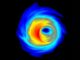 Simulation der Akkretionsscheibe um ein supermassives Schwarzes Loch. (Credit: Institute of Technology (RIT))