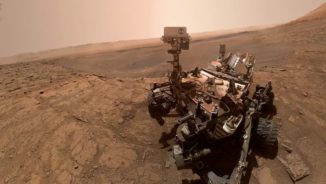 Curiosity untersucht alte Sedimentgesteine auf dem Mars. (Credits: NASA)
