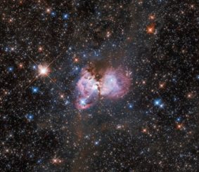 LHA 120-N 150, eine Substruktur des Tarantelnebels in der Großen Magellanschen Wolke. (Credits: ESA / Hubble, NASA, I. Stephens)